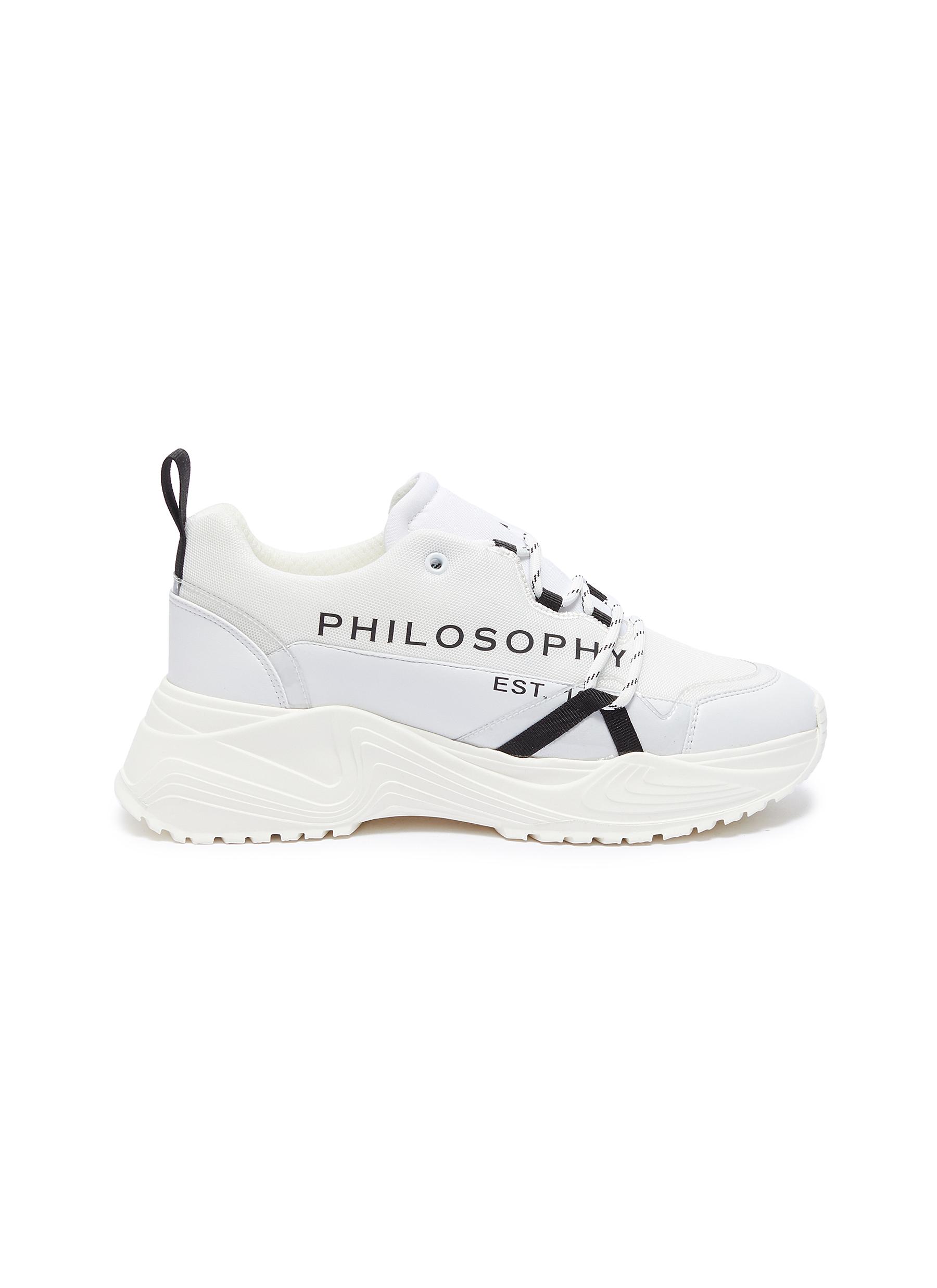 Logo print chunky mesh sneakers by Philosophy Di Lorenzo Serafini