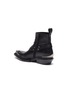  - BALENCIAGA - 'Santiag' metal toe cap leather ankle boots