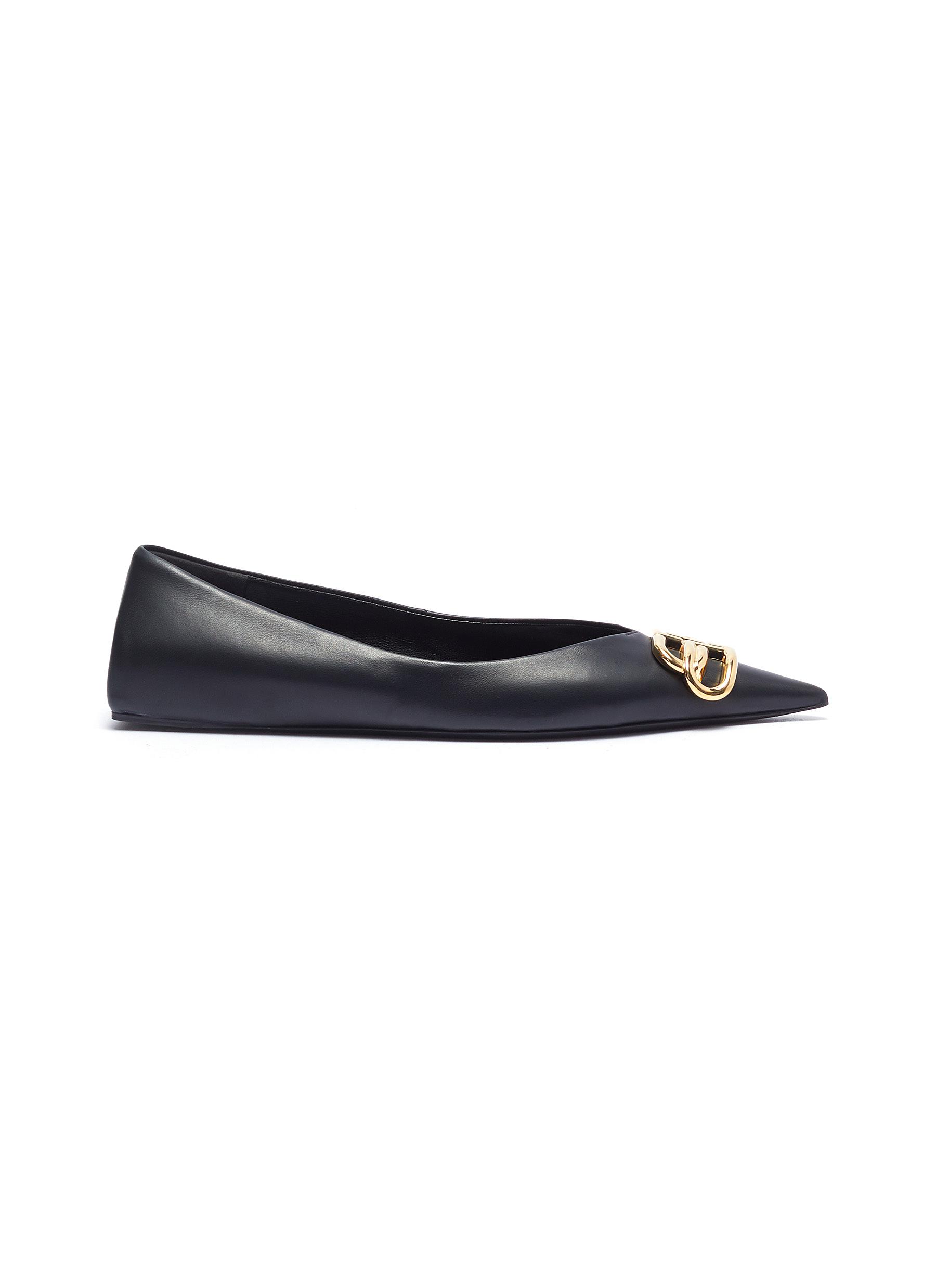 Balenciaga Women039s Ankle Boots Black Leather Ankle Strap Flat Euro  385  eBay