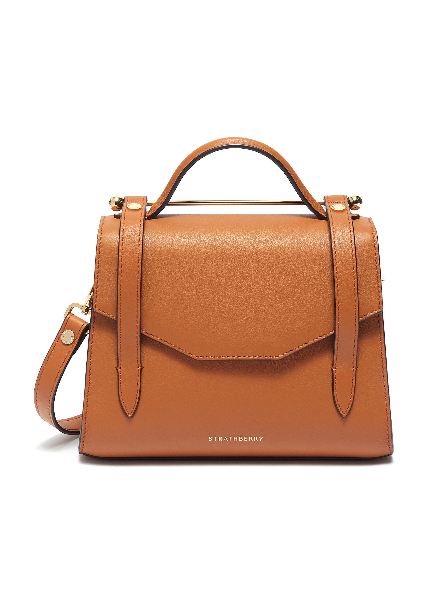 Click to view more detailed imagery on our partner's website Strathberry 'Allegro Mini' Leather Satchel In Tan