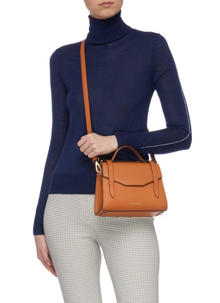 Figure View - Click To Enlarge - STRATHBERRY - 'Allegro Mini' leather satchel