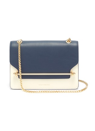 Main View - Click To Enlarge - STRATHBERRY - 'East/West' colourblock leather crossbody bag