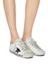Figure View - Click To Enlarge - GOLDEN GOOSE - 'Superstar' slogan print outsole leather sneakers