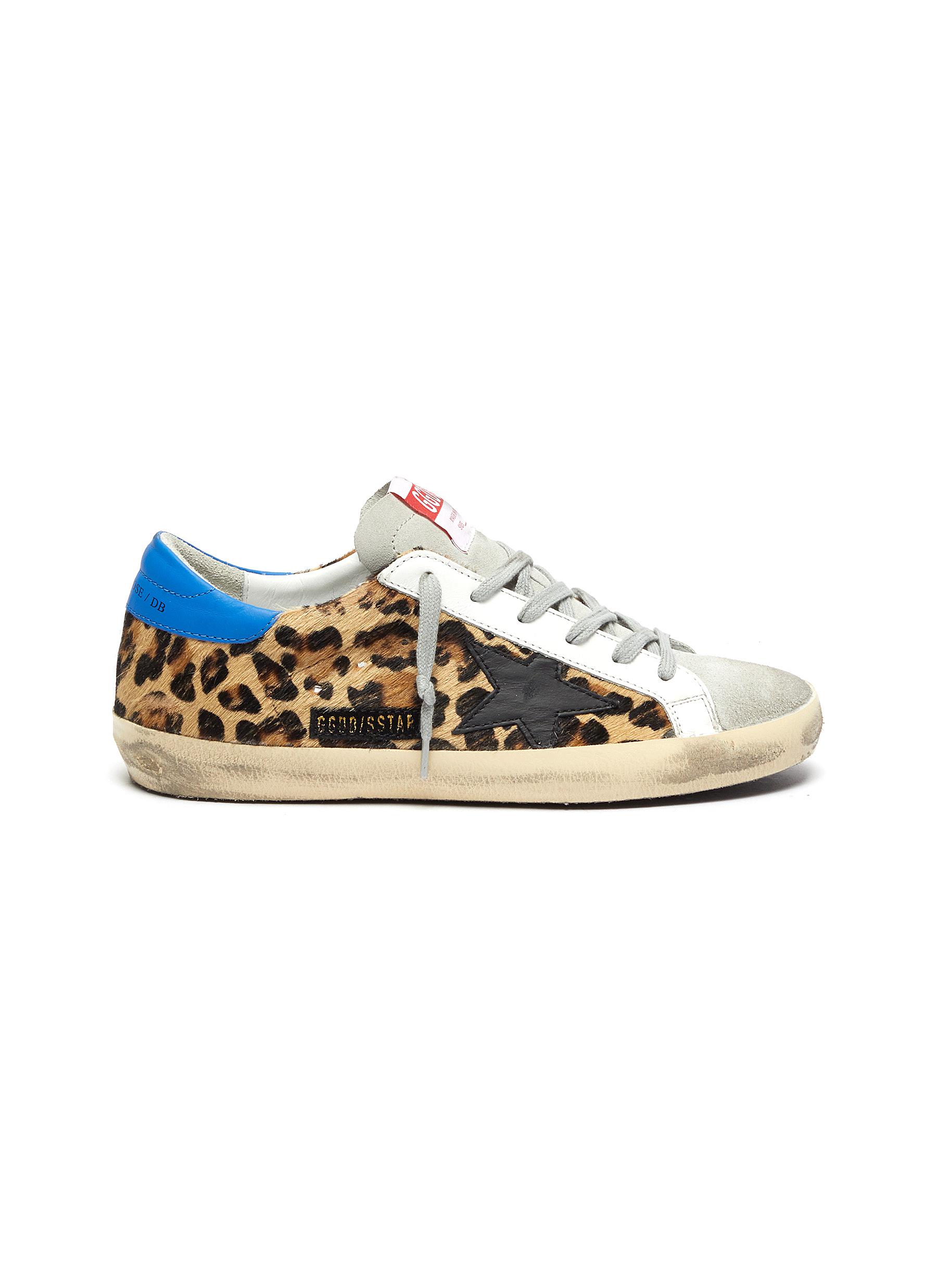 Superstar Leopard Print Panelled Sneakers By Golden Goose Coshio Online Shop