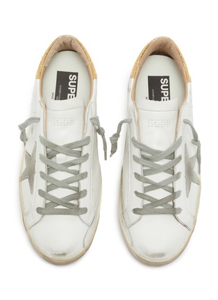 Detail View - Click To Enlarge - GOLDEN GOOSE - 'Superstar' embossed collar leather sneakers