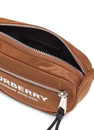 Detail View - Click To Enlarge - BURBERRY - 'Cannon' logo print small bum bag
