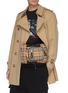 Front View - Click To Enlarge - BURBERRY - 'Leo' Vintage check belt pack