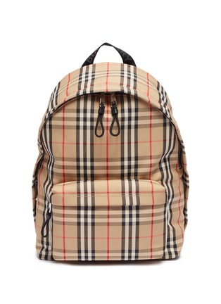 Main View - Click To Enlarge - BURBERRY - Jett' vintage check backpack