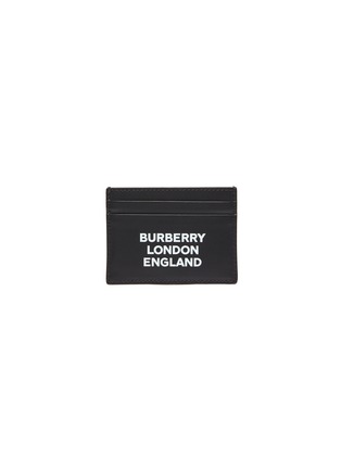 Main View - Click To Enlarge - BURBERRY - 'Sandon' logo print card case