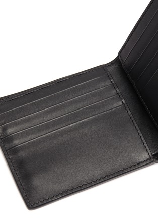 Detail View - Click To Enlarge - BURBERRY - 'Reg' logo print leather bifold wallet