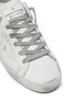 Detail View - Click To Enlarge - GOLDEN GOOSE - 'Superstar' painted flower glitter panel leather sneakers