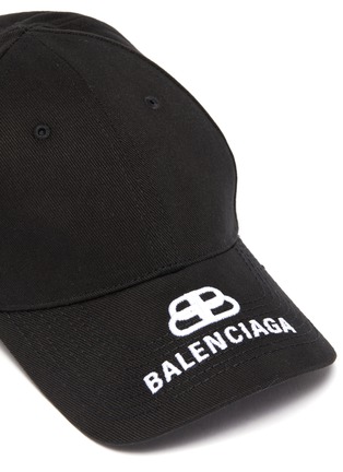 Detail View - Click To Enlarge - BALENCIAGA - BB logo embroidered visor baseball cap