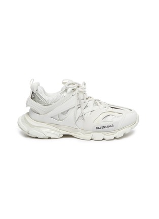 Balenciaga Synthetic Track.2 Sneaker in Beige/Blue/Red