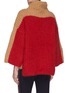 Back View - Click To Enlarge - TUINCH - Colourblock bell sleeve rib knit turtleneck cashmere sweater
