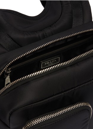 Detail View - Click To Enlarge - PRADA - Logo patch pocket front mini backpack