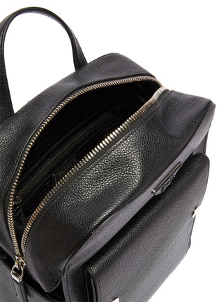 Detail View - Click To Enlarge - PRADA - 'Toro' leather backpack