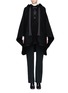 Main View - Click To Enlarge - CHLOÉ - Ribbon front hooded cape coat
