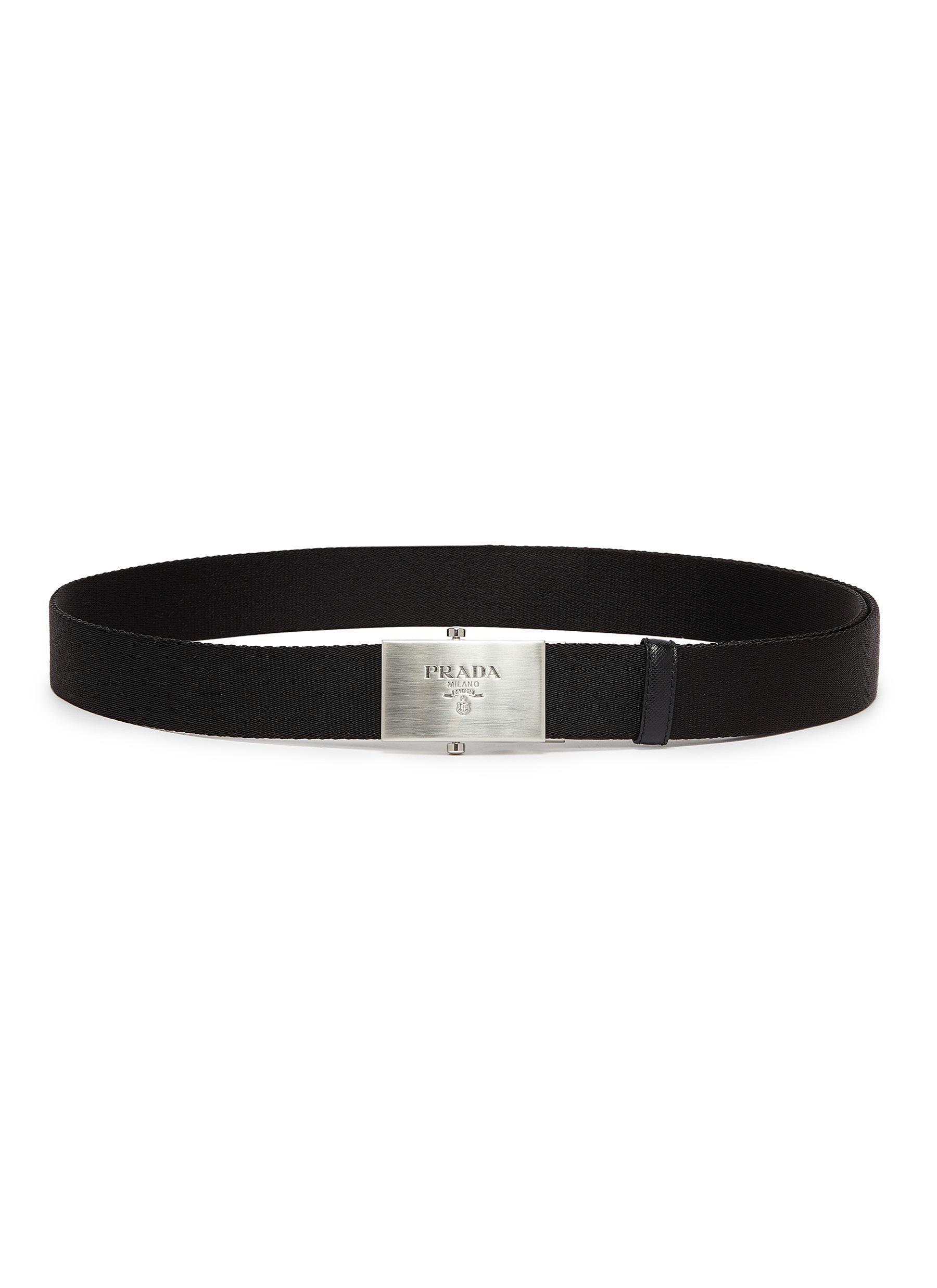 prada logo belt