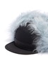 Detail View - Click To Enlarge - PRADA - Contrast mohair blend embroidered cap