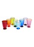 Main View - Click To Enlarge - LA DOUBLEJ - 8-piece rigadin glass set – Rainbow