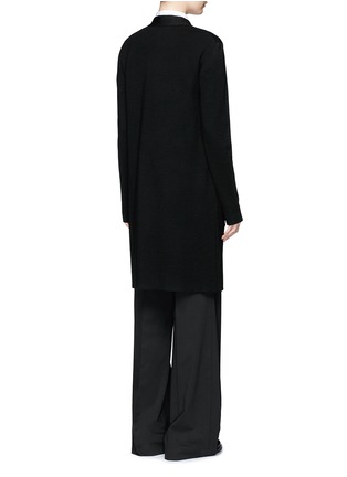 Back View - Click To Enlarge - CALVIN KLEIN 205W39NYC - Wool knit open cardigan