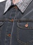 Detail View - Click To Enlarge - ISABEL MARANT ÉTOILE - 'Christa' beaded collar denim jacket