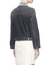 Back View - Click To Enlarge - ISABEL MARANT ÉTOILE - 'Christa' beaded collar denim jacket