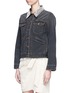 Front View - Click To Enlarge - ISABEL MARANT ÉTOILE - 'Christa' beaded collar denim jacket