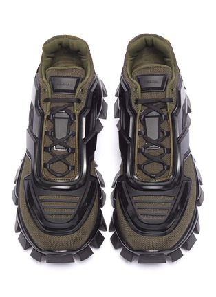 Detail View - Click To Enlarge - PRADA - 'Cloudburst Thunder' panelled chunky sneakers