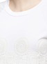 Detail View - Click To Enlarge - CHLOÉ - Floral guipure lace jersey T-shirt