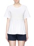 Main View - Click To Enlarge - CHLOÉ - Floral guipure lace jersey T-shirt