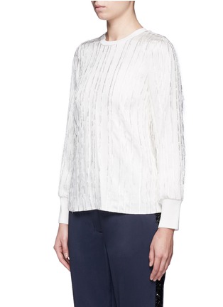 Front View - Click To Enlarge - 3.1 PHILLIP LIM - Fringe embroidered top