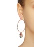 Figure View - Click To Enlarge - ANTON HEUNIS - Clustered Swarovski crystal drop hoop earrings