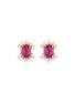 Main View - Click To Enlarge - ANTON HEUNIS - Swarovski crystal pearl stud earrings