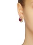 Figure View - Click To Enlarge - ANTON HEUNIS - Swarovski crystal pearl stud earrings