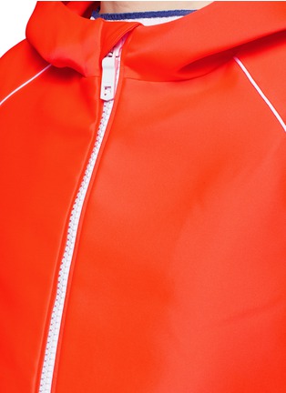 Detail View - Click To Enlarge - EMILIO PUCCI - Drawstring waist hooded parka