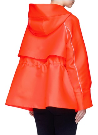 Back View - Click To Enlarge - EMILIO PUCCI - Drawstring waist hooded parka