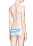 Back View - Click To Enlarge - VITAMIN A - 'Natalie Miter' stripe bikini top