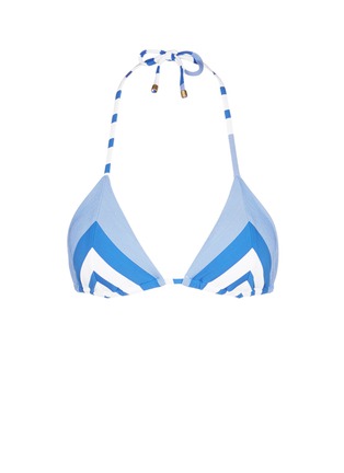 Main View - Click To Enlarge - VITAMIN A - 'Natalie Miter' stripe bikini top