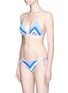 Figure View - Click To Enlarge - VITAMIN A - 'Natalie Miter' stripe bikini top