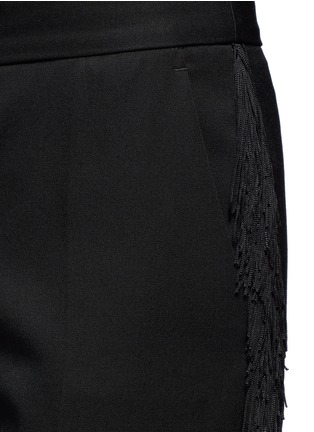 Detail View - Click To Enlarge - STELLA MCCARTNEY - 'Electra' fringed wool tuxedo pants
