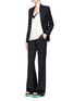 Figure View - Click To Enlarge - STELLA MCCARTNEY - 'Electra' fringed wool tuxedo pants