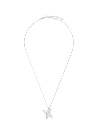 Main View - Click To Enlarge - TASAKI - 'Abstract Star' diamond freshwater pearl 18k white gold pendant necklace