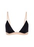 Main View - Click To Enlarge - SOLID & STRIPED - 'Morgan' colourblock bikini top