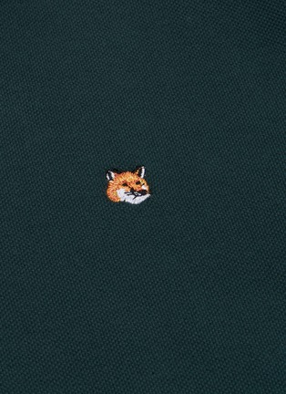  - MAISON KITSUNÉ - Fox head logo embroidered polo shirt