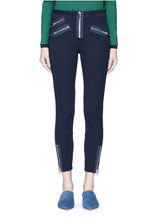 Main View - Click To Enlarge - 3.1 PHILLIP LIM - Zip cuff cotton-modal moto leggings