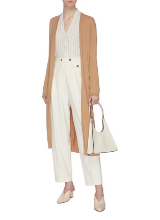 Figure View - Click To Enlarge - MIJEONG PARK - Sash belted long open cardigan
