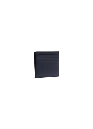 Figure View - Click To Enlarge - PRADA - Stripe saffiano leather card holder
