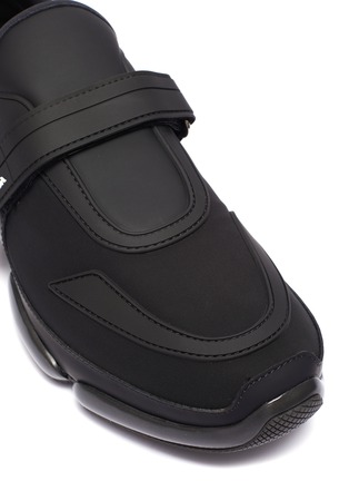 Detail View - Click To Enlarge - PRADA - 'Cloudbust' textile hook-and-loop strap panelled neoprene sneakers