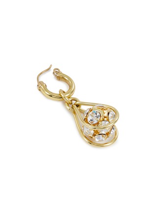 Detail View - Click To Enlarge - ELLERY - Glass crystal ball loop drop earrings